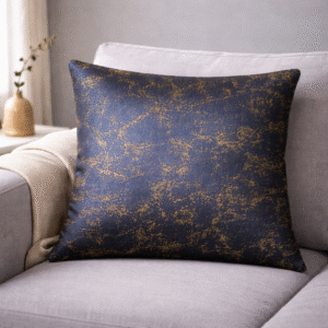 Navy Blue Texture Cushion Cover