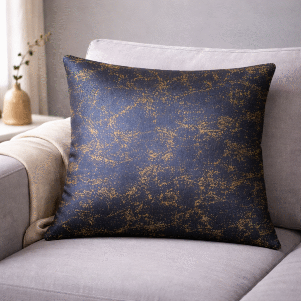 Navy Blue Texture Cushion Cover