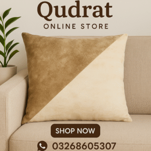 Two-Tone Suede Cushion Cover