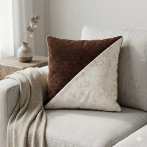 Brown Skin Cross Cushion