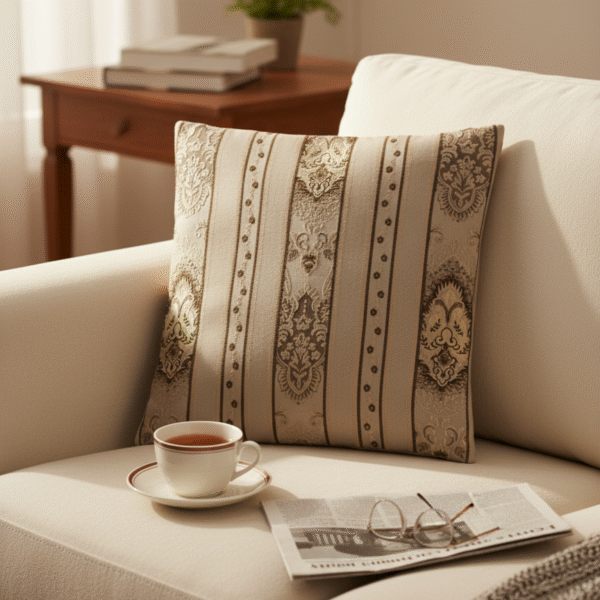 Classical Striped Tapestry Cushion Cover