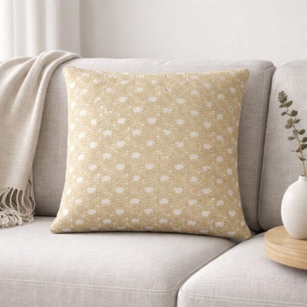 Embroidered Delicate Floral Lattice Cushion