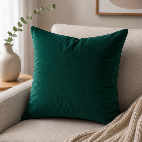 Velvet Cushion – Green