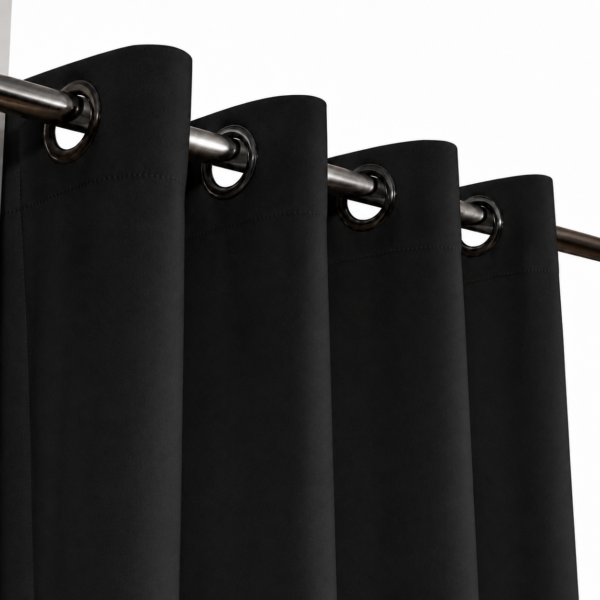 Eyelet Curtain - Black