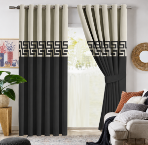 Greek Curtain -Dark Grey