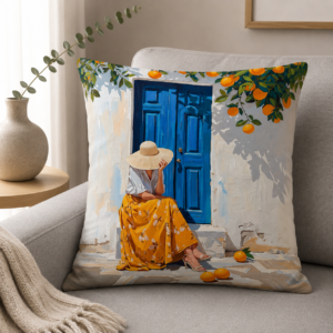Coastal Summer Lady Cushion