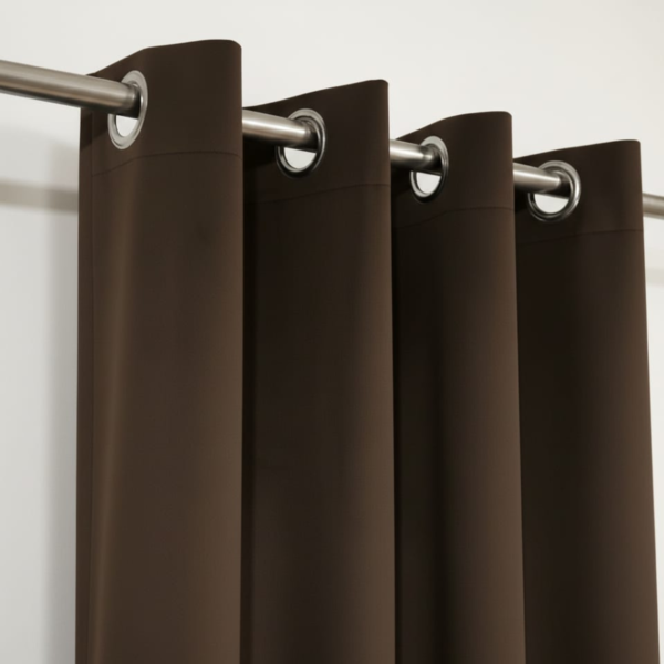 Eyelet Curtain - Brown