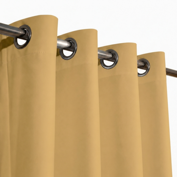 Eyelet Curtain - Camel