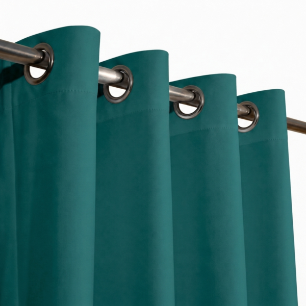 Eyelet Ring Curtain - Zinc