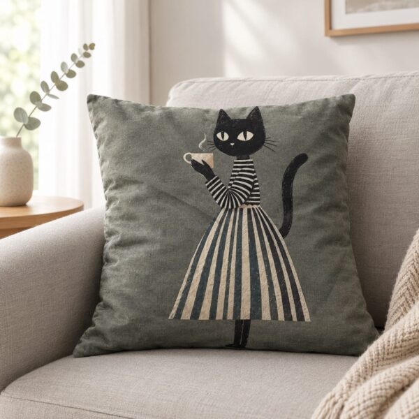 cushion Café Noir Cat Cushion